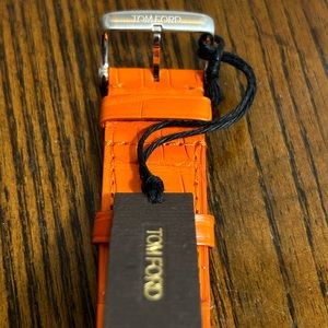 Tom Ford Alligator Leather (Orange) watch strap new but missing tags